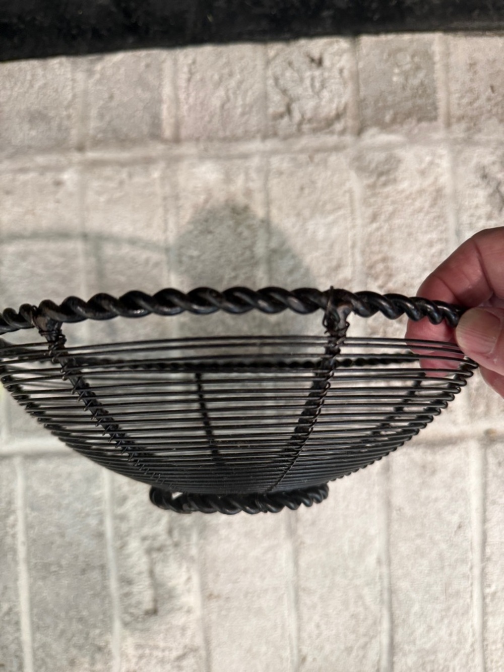 Black Woven Wire Decorative Bowl - Picture 3 of 6